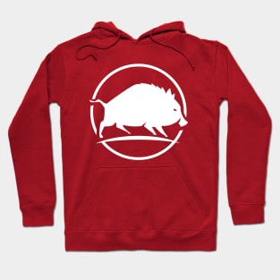 White Wild Boar or Wild Hog or Wild Pig Hoodie